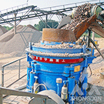 Cone crusher for river pebble processing